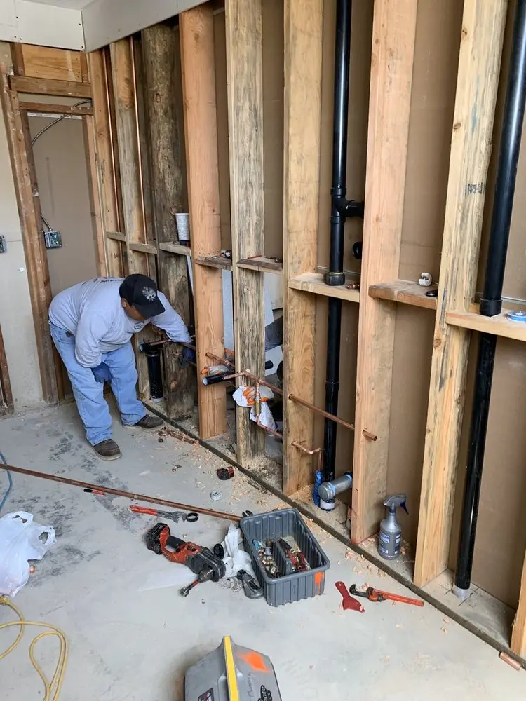 Commercial rough-in plumbing for Gas Line Repair in Yorktown